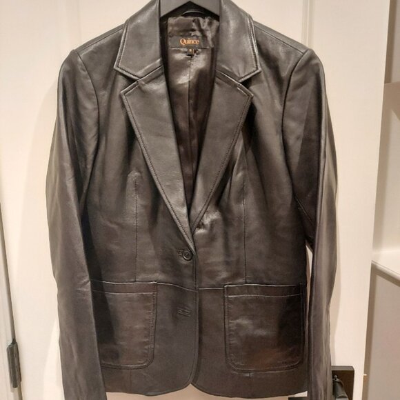 Quince Jackets & Blazers - Quince Leather Blazer